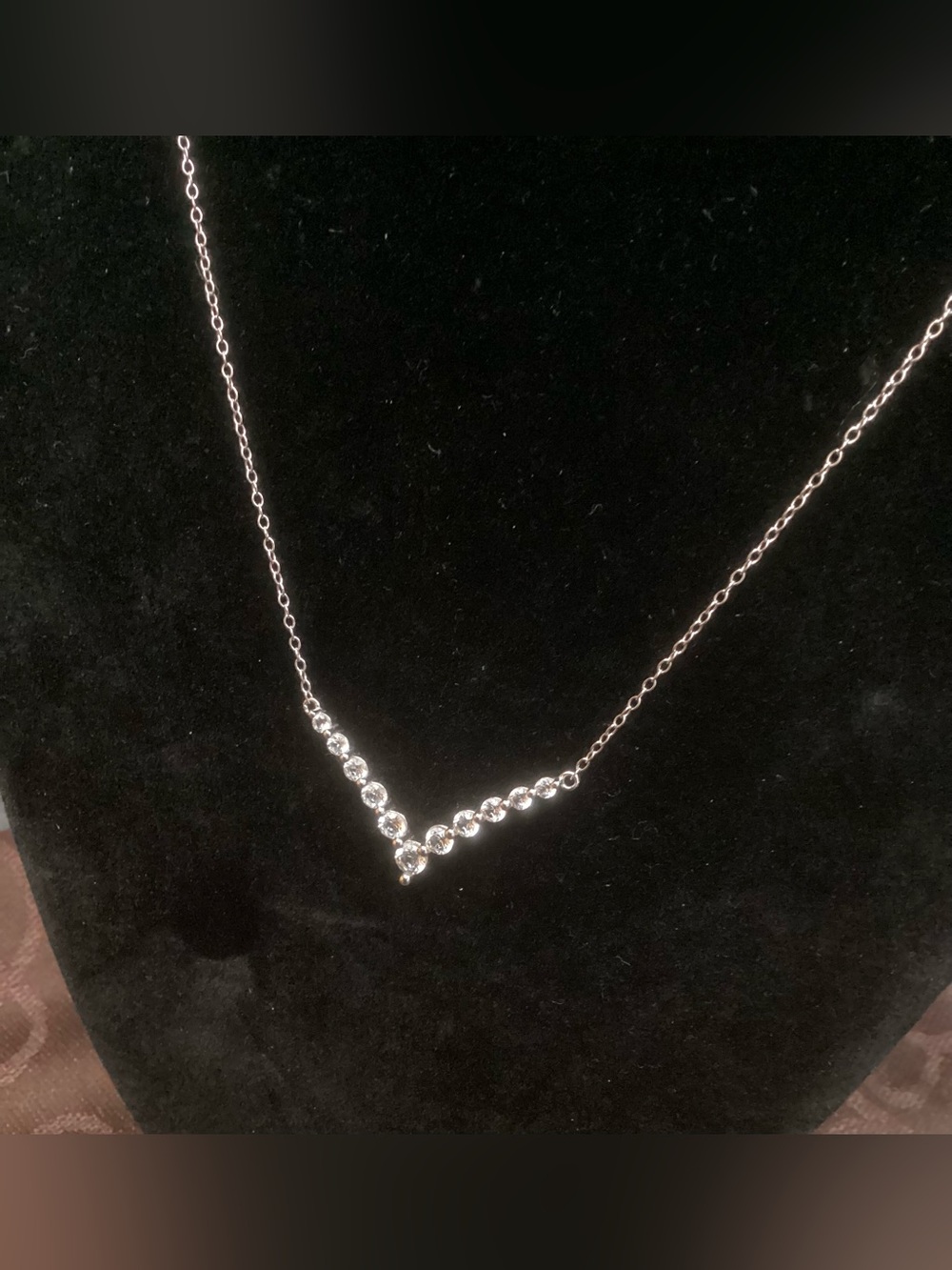 NWT Sterling silver and diamond Necklace -